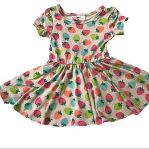 Dot Dot Smile strawberry cap sleeve dress 6-12mo